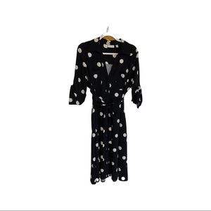 NY&CO Belted Polka Dot Shirt Dress